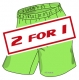 Women's Playing Shorts PRO - neon green > 2 for 1